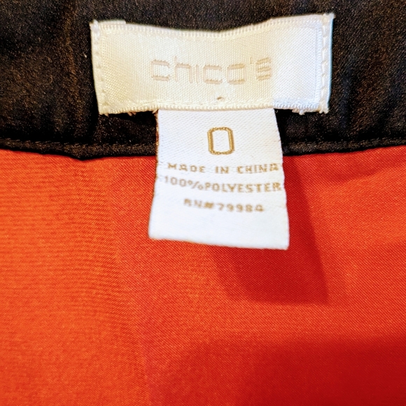 Chico's Sequin Trim Blouse sz. 4 - Picture 4 of 4